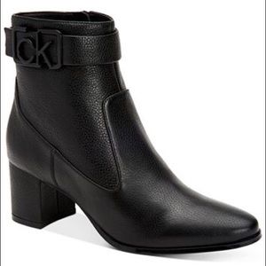 CALVIN KLEIN Freema Pebble Grain booties